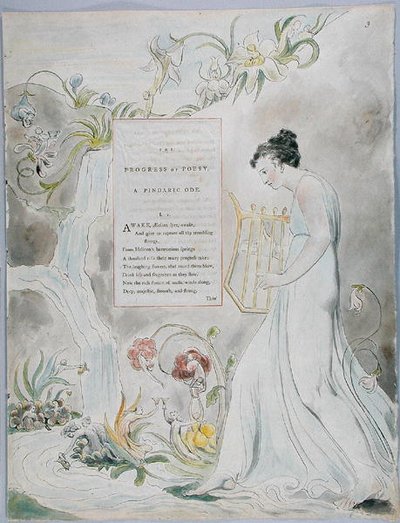 The Progress of Poesy, Design 43 from The Poems of Thomas Gray by William Blake